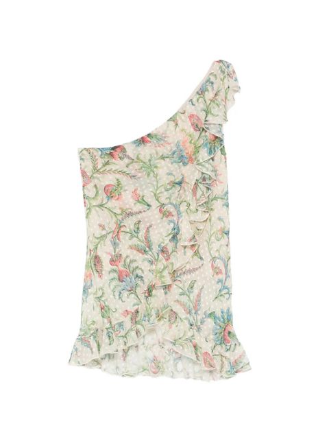 ETRO ruffled floral top - Neutrals - zdjęcie produktu nr 1