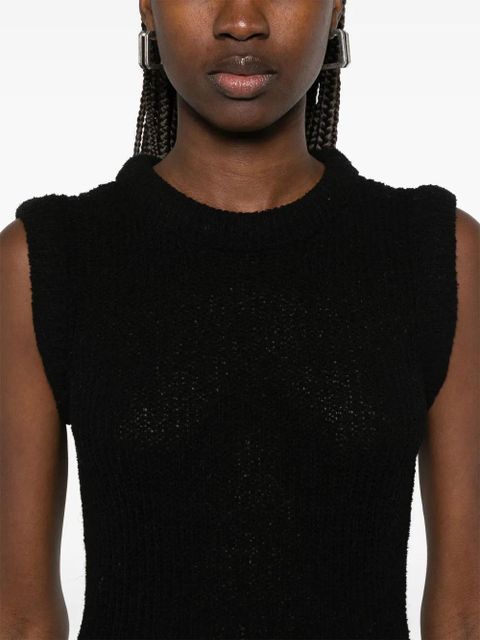 Aya Muse ribbed-knit maxi dress - Black