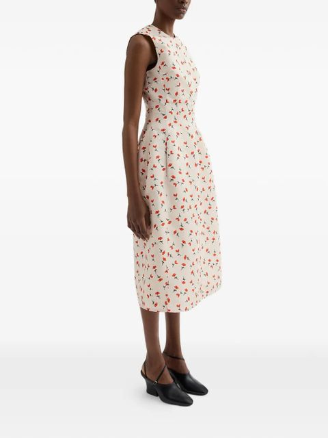 Jil Sander printed midi dress - Neutrals - zdjęcie produktu nr 2