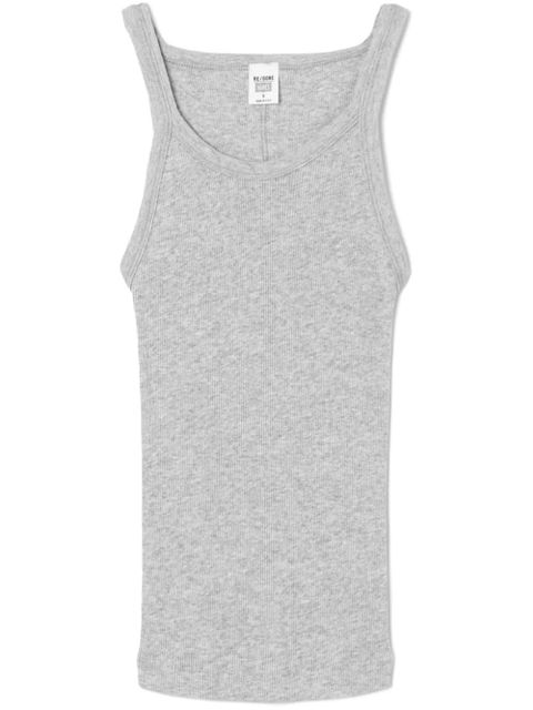 RE/DONE ribbed knit tank top - Grey - zdjęcie produktu nr 1