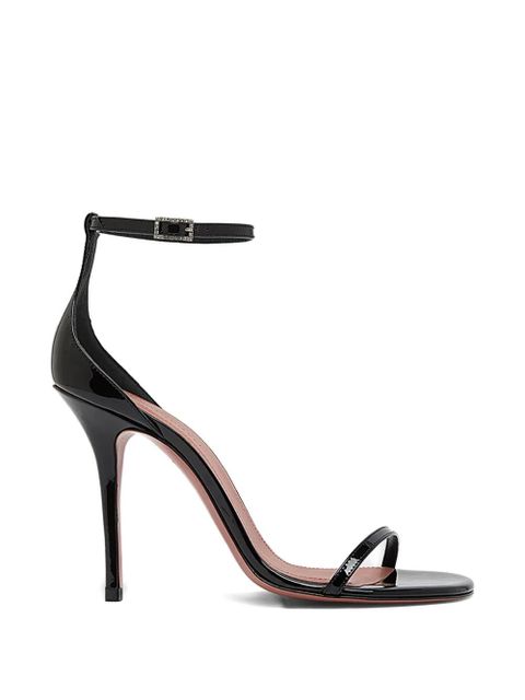 Amina Muaddi Barbara crystal-embellished heeled sandals - Black - zdjęcie produktu nr 1
