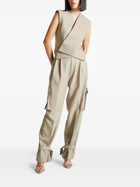 Manière De Voir pleated cargo trousers - Neutrals - zdjęcie produktu nr 2