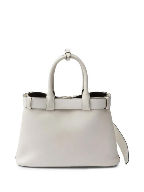 Prada medium Buckle tote bag - White