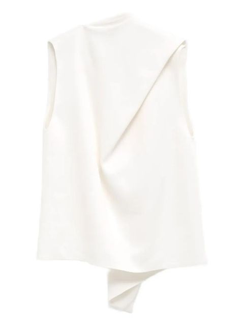 KHAITE Loe draped top - White - zdjęcie produktu nr 2