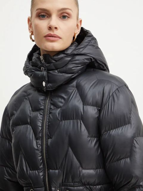 Patrizia Pepe kurtka damska kolor czarny zimowa 2O0131 A451