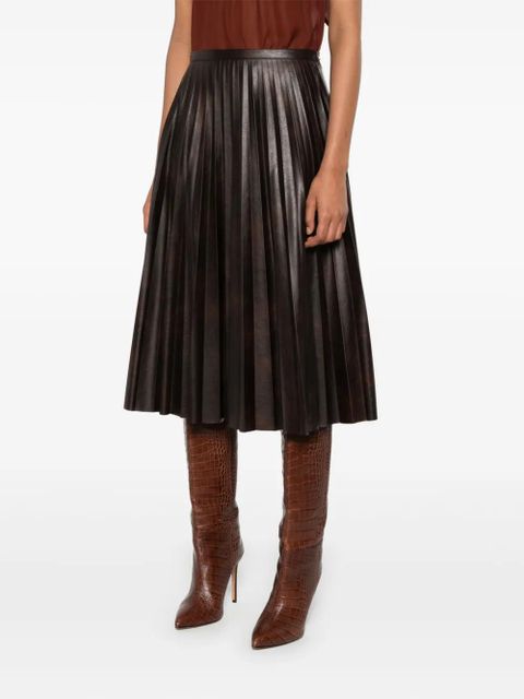 PINKO pleated midi skirt - Brown - zdjęcie produktu nr 2
