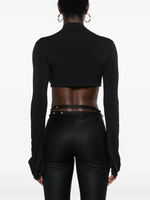 MANURÍ Leyla crop top - Black