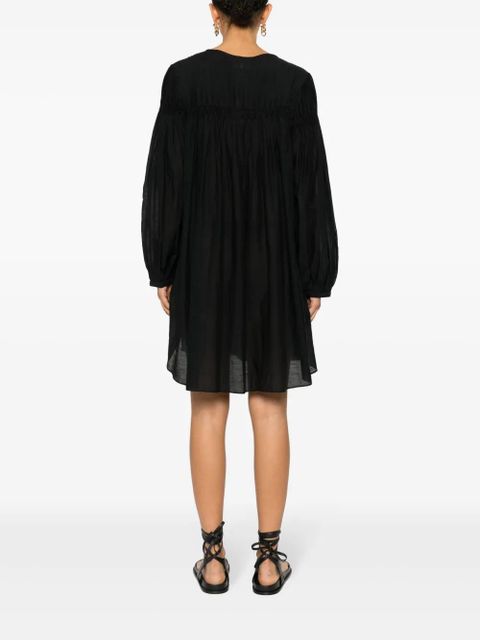 MARANT ÉTOILE Adeliani pintuck-detail dress - Black