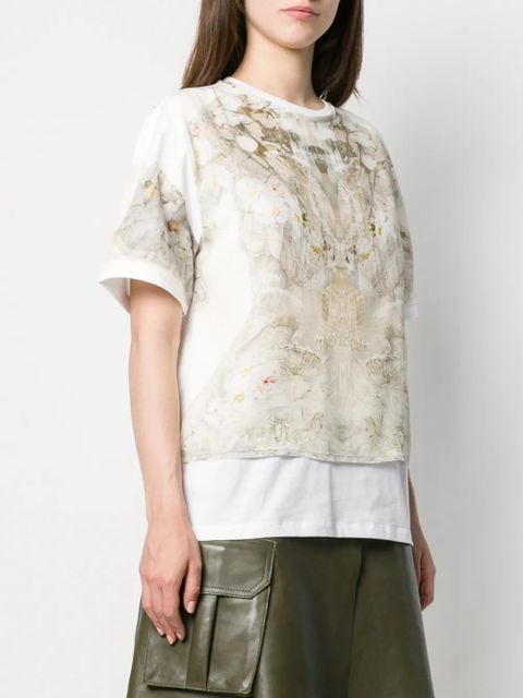 Alexander McQueen Ophelia print T-shirt - White