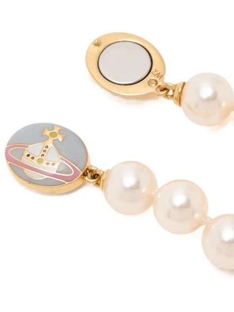 Vivienne Westwood orb pearl bracelet - White