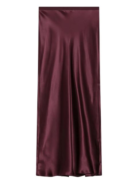 ANINE BING silk skirt - Red - zdjęcie produktu nr 1