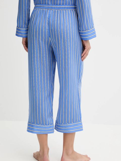 HUGO spodnie piżamowe KLEO_PANTS damska kolor niebieski 50544156
