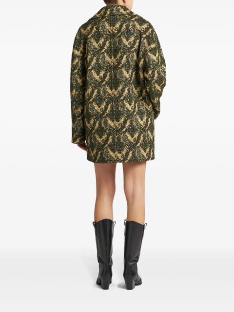 ETRO jacquard double-breasted coat - Green - zdjęcie produktu nr 2