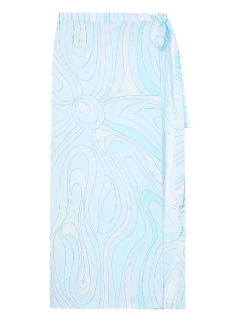 PUCCI Marmo-print cover-up - Blue - zdjęcie produktu nr 1