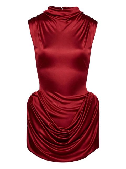 Magda Butrym draped cowl-neck dress - Red - zdjęcie produktu nr 1