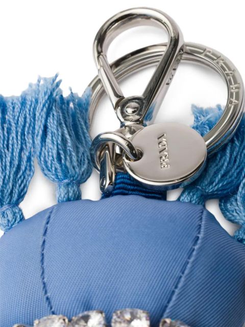 Prada tassel keyring - Blue