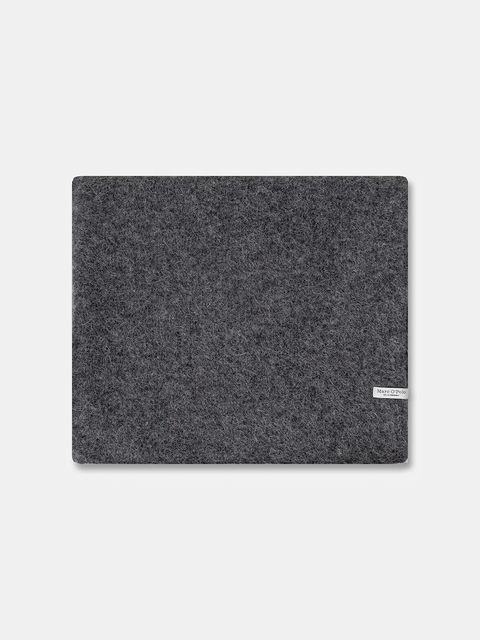 Marc O'Polo szalik z dodatkiem wełny damski kolor szary melanżowy 510609402121