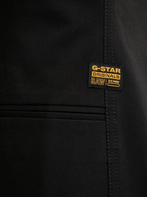 G-Star bluzka z domieszką wełny 0 damska kolor czarny gładka D27755.E068