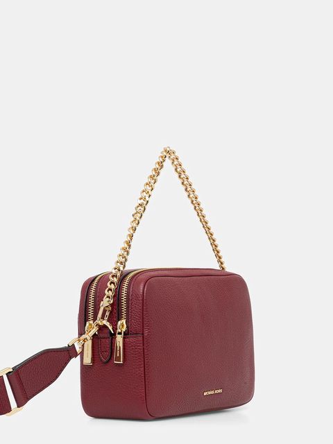 MICHAEL Michael Kors torebka skórzana kolor bordowy 32S5GYTC5L