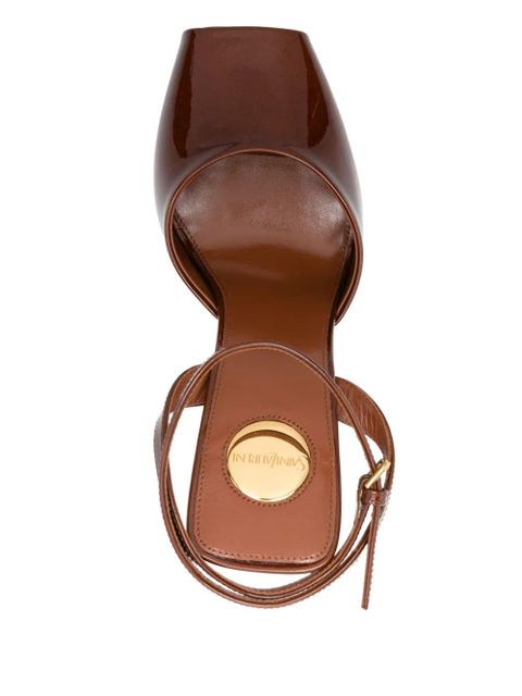 Saint Laurent 110mm La Scandale sandals - Brown