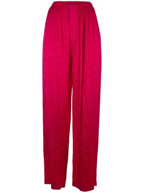 Balenciaga pleated straight-leg trousers - Pink - zdjęcie produktu nr 1