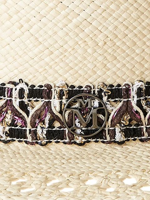 Maison Michel Kiki straw canotier hat - Neutrals - zdjęcie produktu nr 2