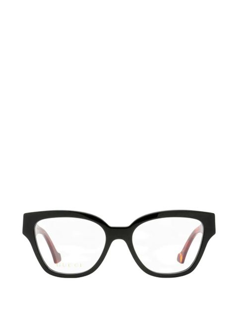 Gucci Eyewear GG-motif square-frame glasses - Black - zdjęcie produktu nr 1