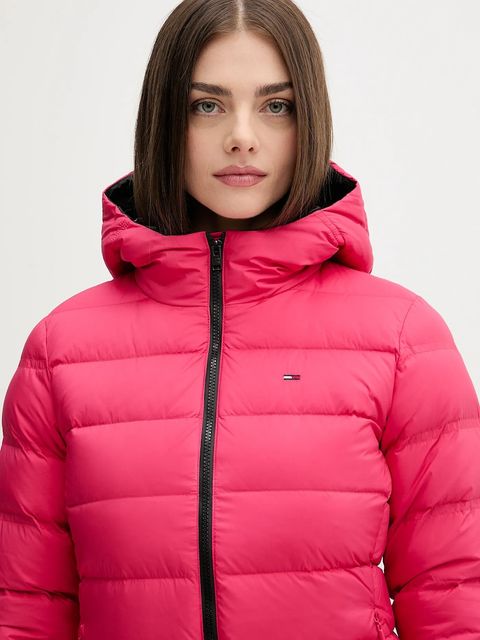 Tommy Jeans kurtka puchowa kolor czerwony zimowa DW0DW21617