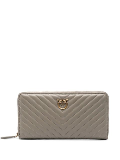 PINKO Ryder chevron leather wallet - Neutrals - zdjęcie produktu nr 1