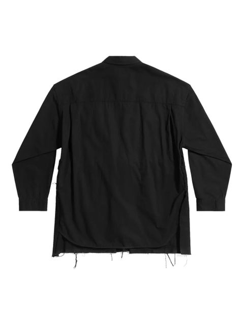 Balenciaga drawstring-waist cotton shirt - Black - zdjęcie produktu nr 2