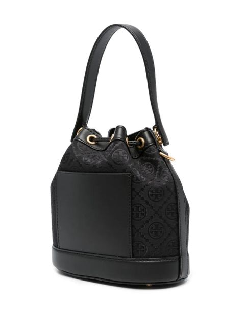 Tory Burch T Monogram bucket bag - Black