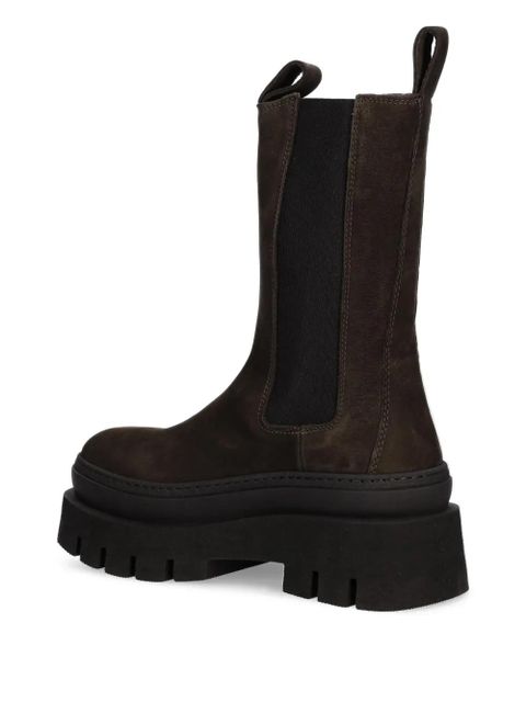 Copenhagen platform pull-tab Chelsea boots - Brown