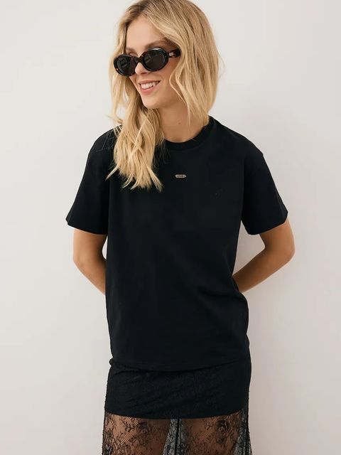 Bizuu t-shirt TISHAL damski kolor czarny TISHAL CZARNY - zdjęcie produktu nr 2