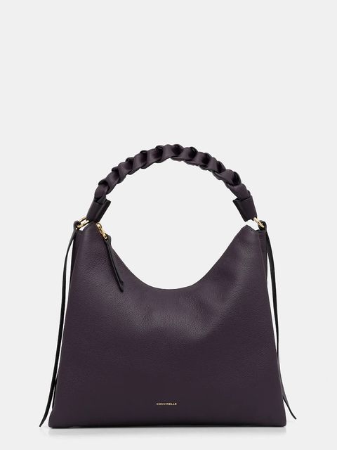 Coccinelle torebka skórzana kolor fioletowy E1 M50 13 02 01 - zdjęcie produktu nr 1