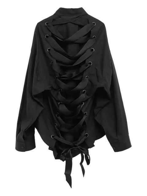 Balenciaga lace-up shirt - Black - zdjęcie produktu nr 2
