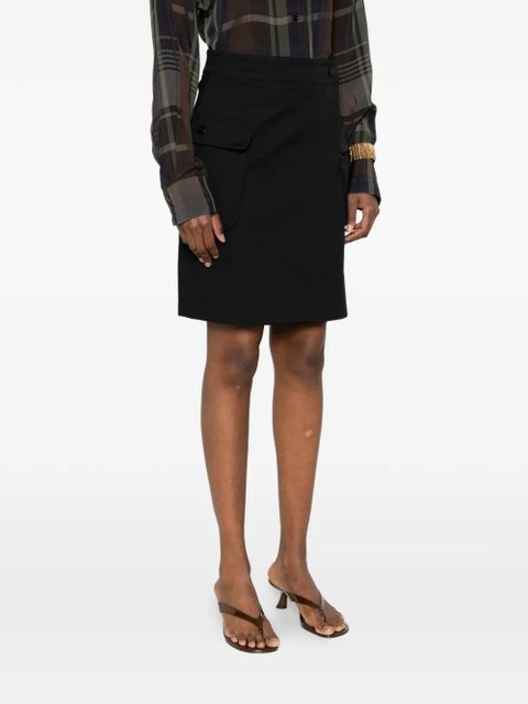 Max Mara flap-pocket mini skirt - Black