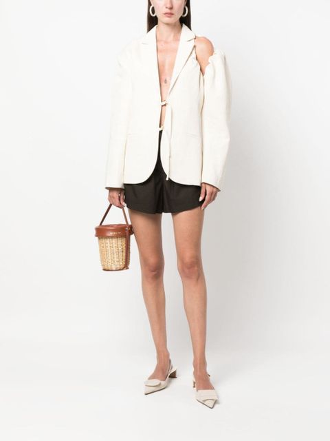 Jacquemus La veste Galliga asymmetric blazer - Neutrals - zdjęcie produktu nr 2