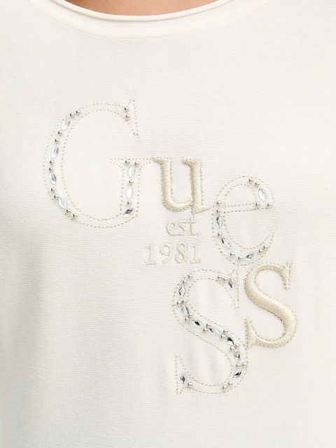 Guess sweter KASSIDY damski kolor beżowy lekki W5YR22 Z2NQ2