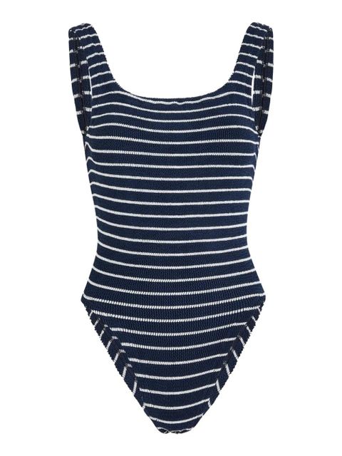 Hunza G square-neck striped swimsuit - Blue - zdjęcie produktu nr 2