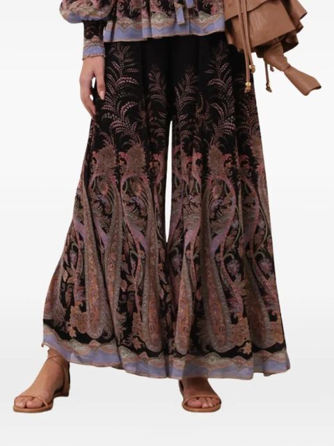 ZIMMERMANN Alchemy paisley-print trousers - Black - zdjęcie produktu nr 1