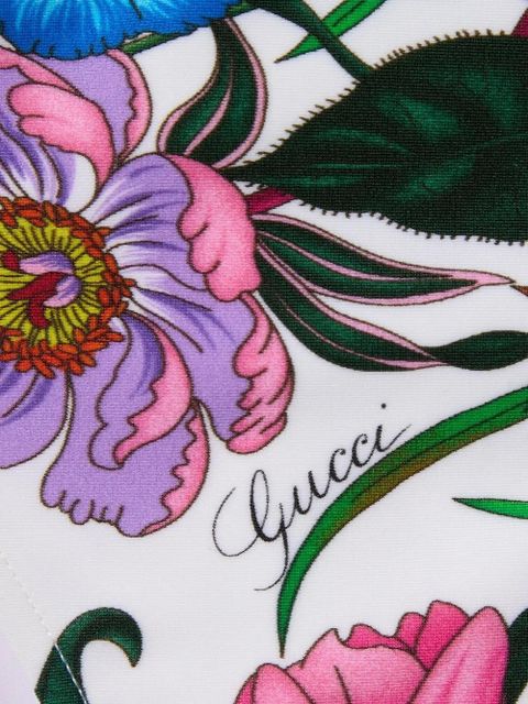 Gucci Flora-print bikini - White