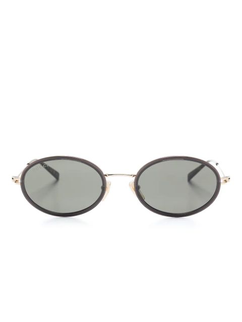 Gucci Eyewear oval-frame sunglasses - Grey - zdjęcie produktu nr 1