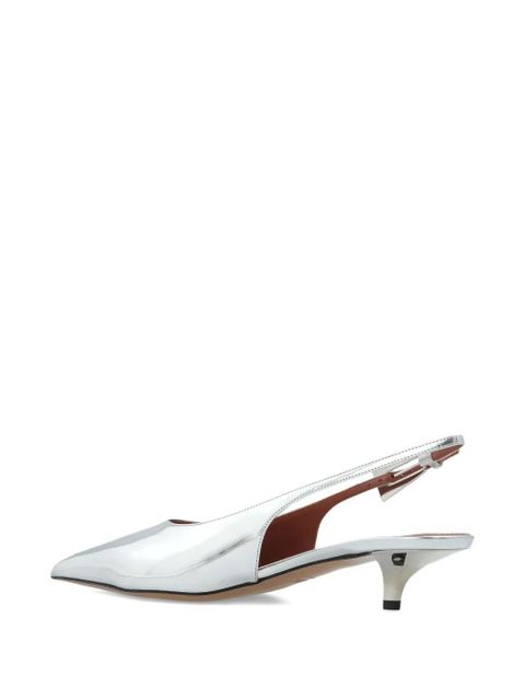 Paris Texas 35mm slingback pointed-toe pumps - Grey