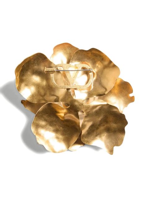 Valentino Garavani Jardin Aquatique flower brooch - Gold