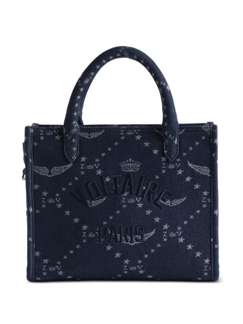 Zadig&Voltaire Angel monogram denim tote bag - Blue - zdjęcie produktu nr 1