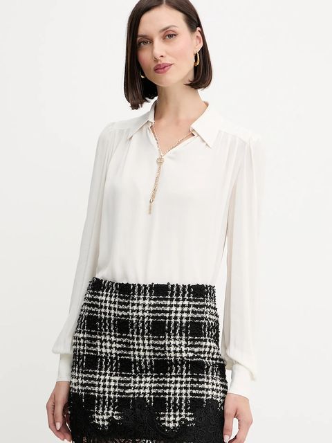 Twinset bluzka damska kolor beżowy gładka 252TP2291 - zdjęcie produktu nr 1