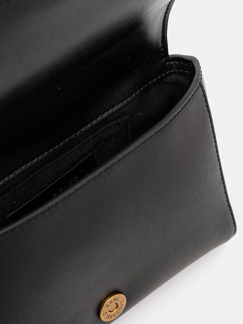 Karl Lagerfeld torebka skórzana K/AUTOGRAPH kolor czarny A1W30174