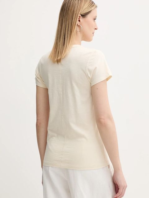 Rag & Bone t-shirt bawełniany damski kolor beżowy WCC25PT030MS31
