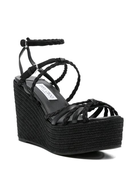 Jimmy Choo Nyre braided sandals - Black - zdjęcie produktu nr 2