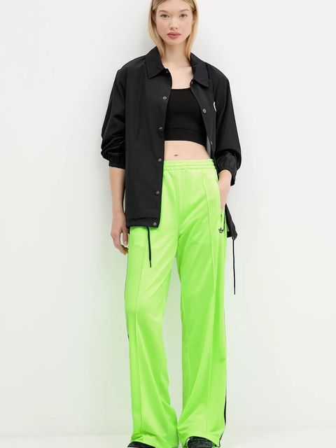 adidas Originals spodnie dresowe Firebird damskie kolor zielony z aplikacją JW1228